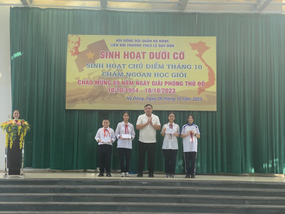 KỈ NIỆM NGÀY GIẢI PHÓNG THỦ ĐÔ VÀ ĐẠI HỘI LIÊN ĐỘI TRƯỜNG THCS LÊ QUÝ ĐÔN