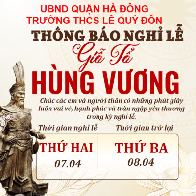 THÔNG BÁO NGHỈ LỄ 10/3