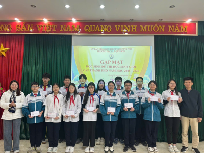 GẶP MẶT ĐỘI TUYỂN HSG CẤP THÀNH PHỐ CÁC MÔN VĂN HÓA NĂM HỌC 2025 - 2026