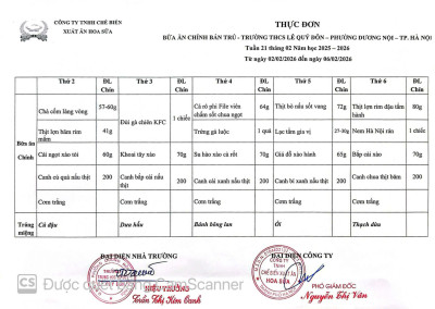 SỞ GD&ĐT HÀ NỘI CÔNG BỐ MÔN THI THỨ BA VÀO LỚP 10 THPT NĂM 2026 - THỰC ĐƠN BÁN TRÚ TUẦN 21