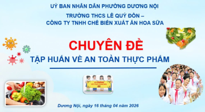 CÔNG TY CHẾ BIẾN XUẤT ĂN HOA SỮA TẬP HUẤN VỆ SINH AN TOÀN THỰC PHẨM